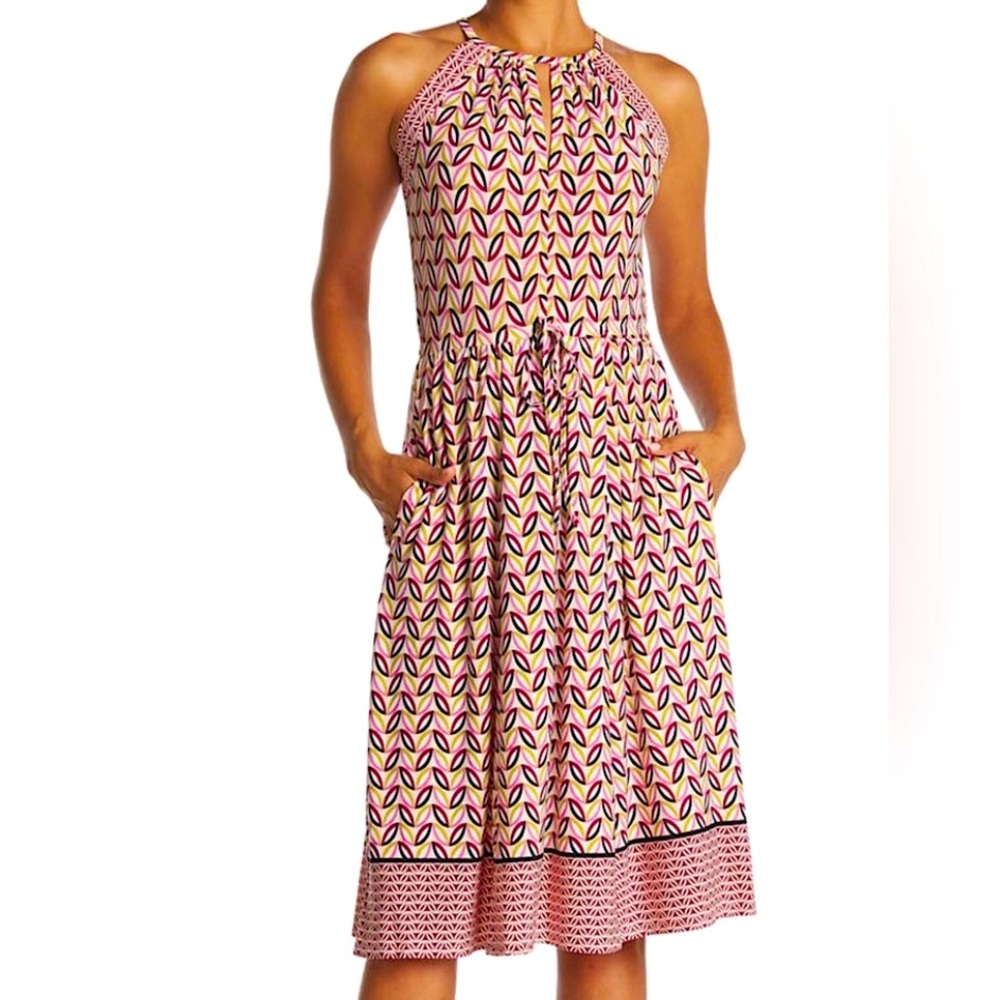 NEW | London Times | Halter Midi Dress